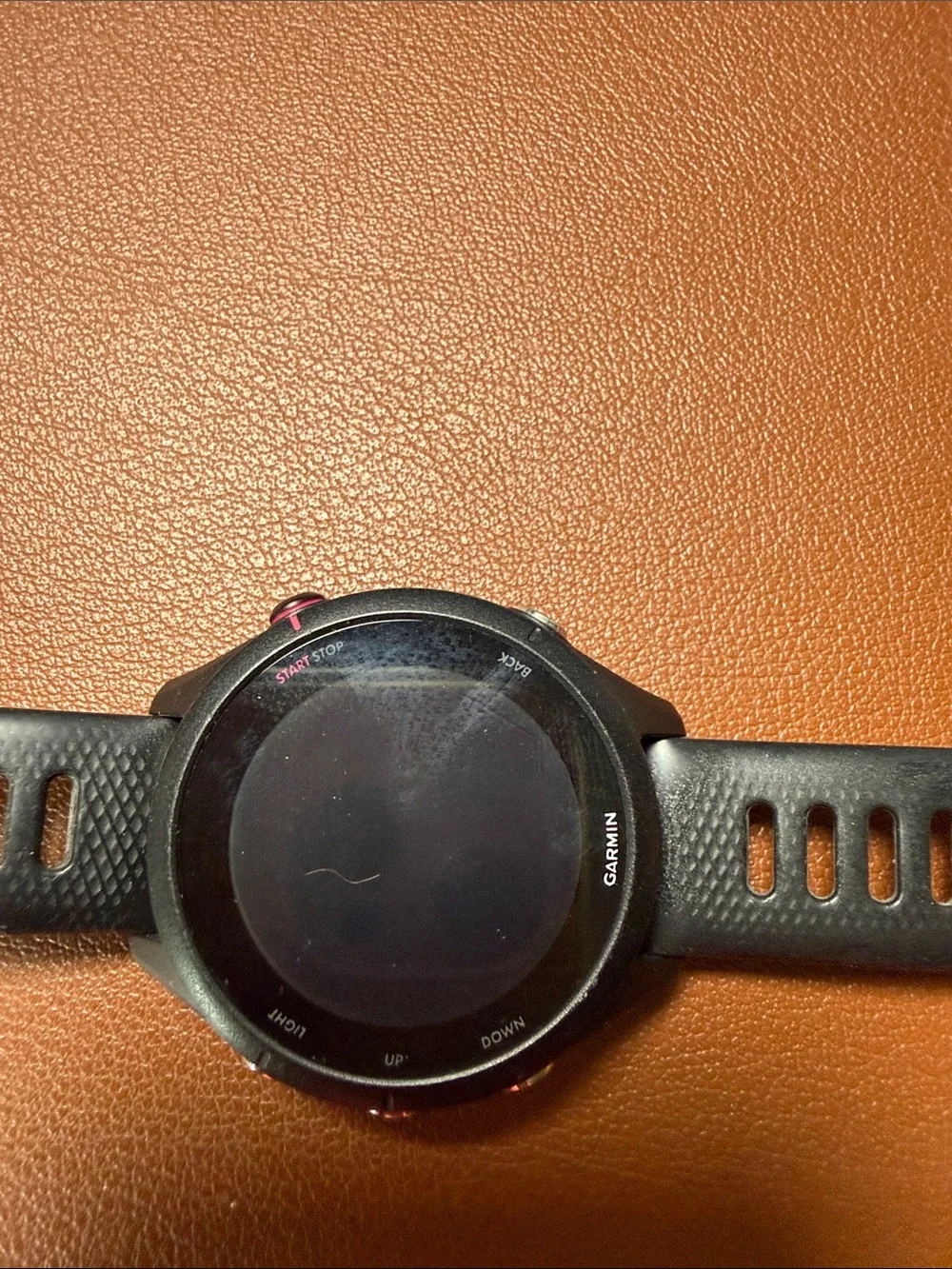 garmin Black Fitness GPS Watch with Textured Strap